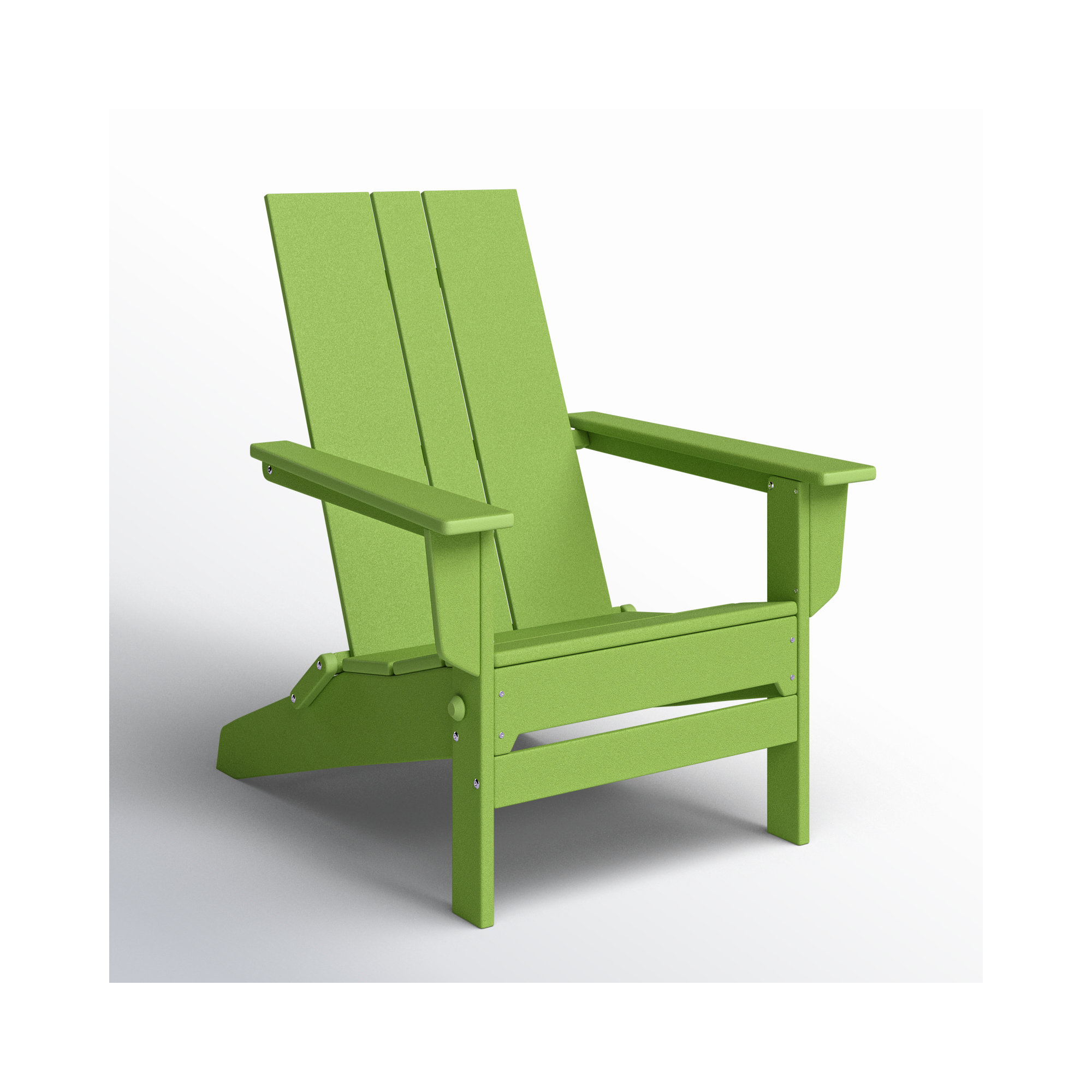 POLYWOOD x AllModern Folding Plastic Adirondack Chair, Green