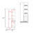 Storage Cabinet  70.9" H, 2 Doors, 1 Drawer, 3 Shelves, 4 Legs