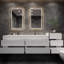 Meuble-lavabo double mural Albizu-69316016