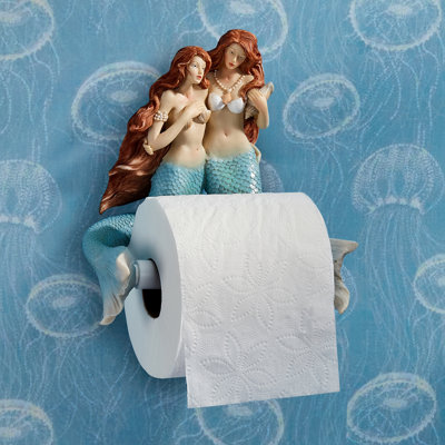Mermaids Cove Wall Mount Toilet Paper Holder