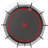 12Ft Trampoline Pumpkin- Black Red