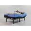 Matelas en mousse de latex à tête flexible de 12 pouces et base ajustable, housse de glace bleu ciel, mousse de secours, botte de base à 6 couches pour soulager les muscles