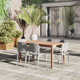 Anautica 59'' Rectangular 6 - Person Outdoor Dining Set