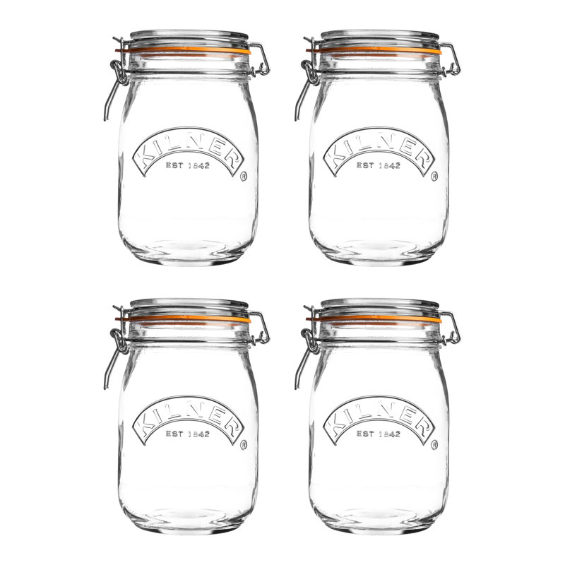 Glass Canning Jar - Set of 4