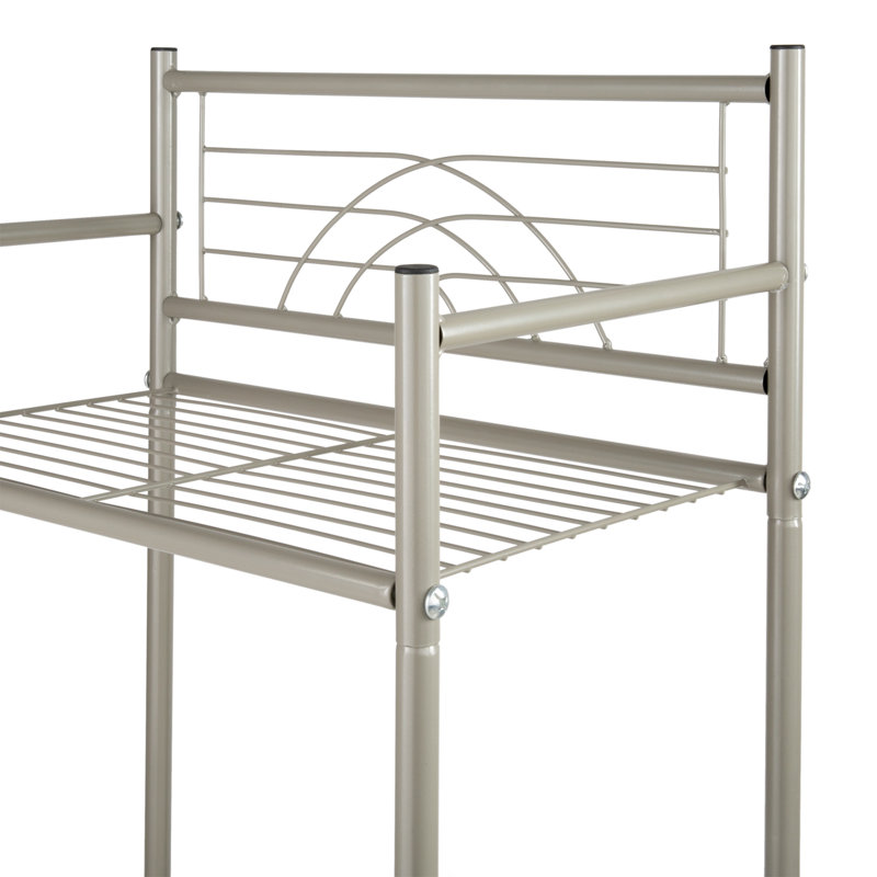 Étagères de salle de bain autoportantes l 10,63 po x H 35,83 po x P 17,32 po Aimon, Satin