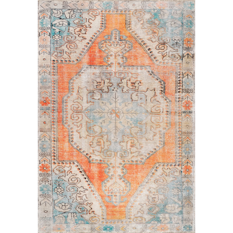 Tapis tissé à plat Khloe SpinClean, Rectangle 7 pi 10 po x 10 pi