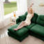 2 modulaires en chenille avec éponge élevée, chenille douce modulaire Living Corners, mousse haute, combinaisons variées