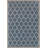 Hague Moroccan Trellis Textured Weave Navy/Gray Indoor/Outdoor Rug-1075894675