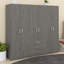 Armoire 6 portes avec 3 tiroirs Eford-223136243
