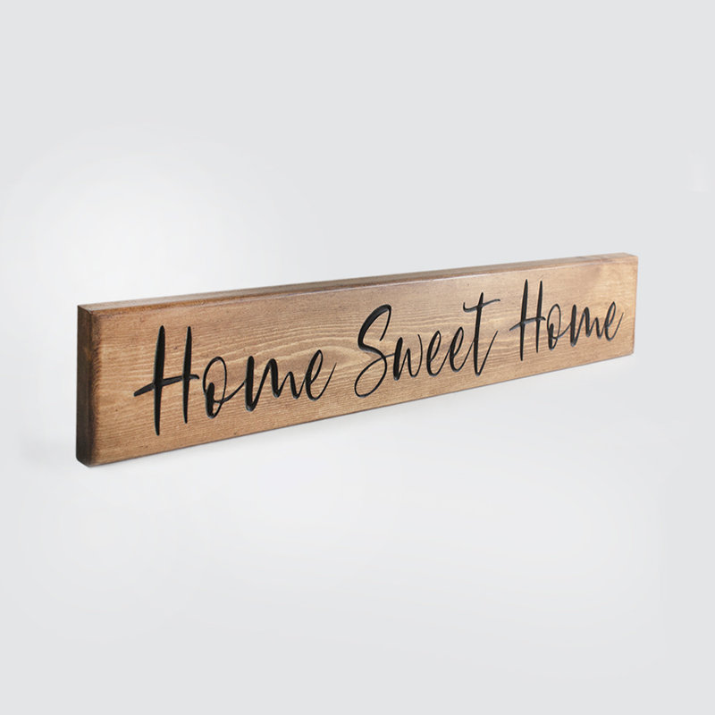'Home Sweet Home' Pine Sign 60cm