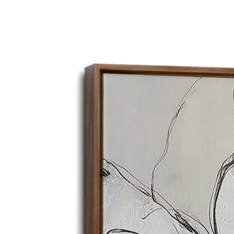 «Whispers of Earth», ensemble de 2 impressions, Cadre flottant en noyer, 18 po x 12 po