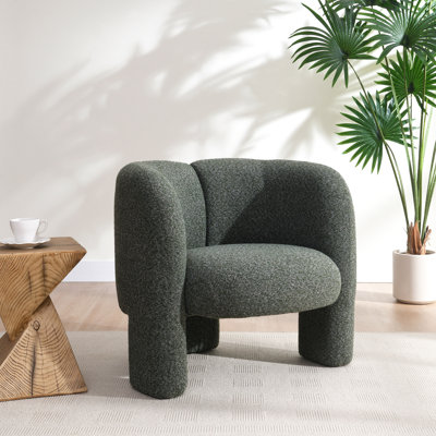 Chaise d'appoint en tweed