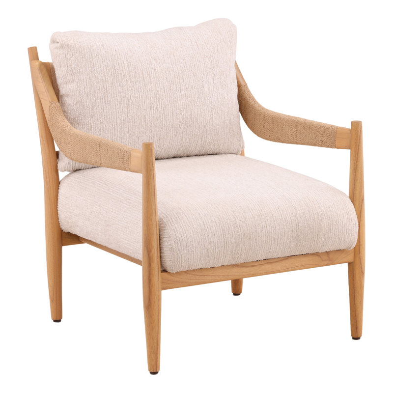 Fauteuil d'appoint Rehan crème