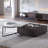 Expandable Rock Panel TV Stand Coffee Table Set