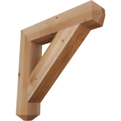 Support lisse artisanal en cèdre rouge de l'Ouest, l 5 5 po x P 34 po x H 34 po