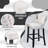 26.7" Velvet Upholstered Back Counter Barstools-74711865