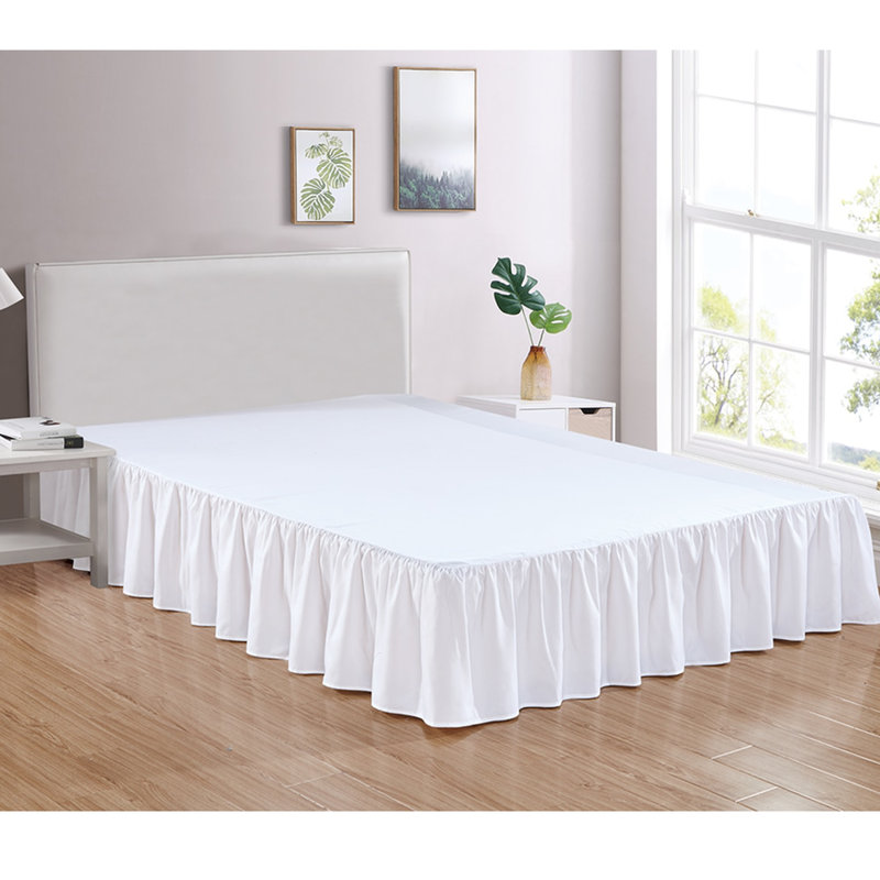 Bedskirt 4 Bed Skirt, Twin, White