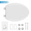 Round Toilet Seat with Built-In Toddler Potty Training Seat - Soft Close, Non-Slip, Easy Install & Clean, Durable PP Material, Fits Standard Toilets for Adults & Kids-610562846