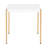 Square Top End Table With Metal Legs