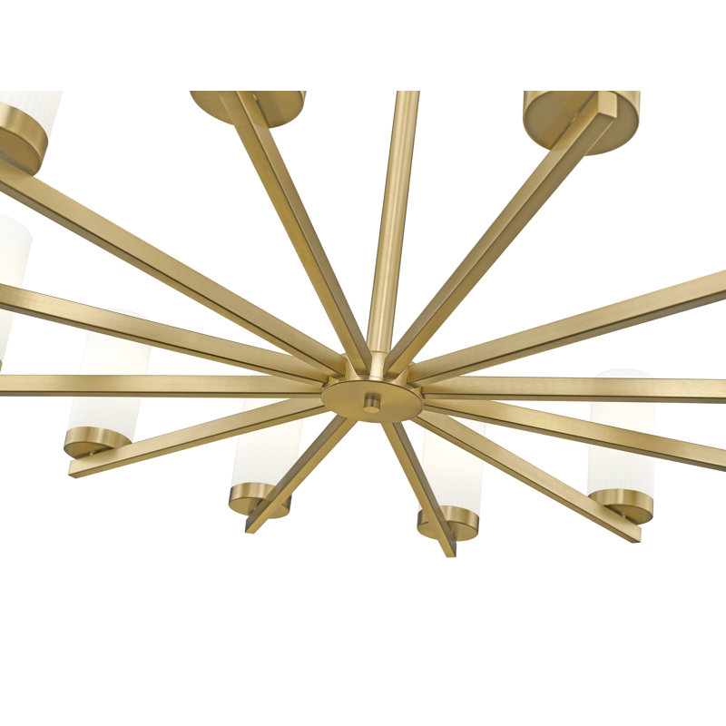 Avers 12 Light Chandelier, Gold
