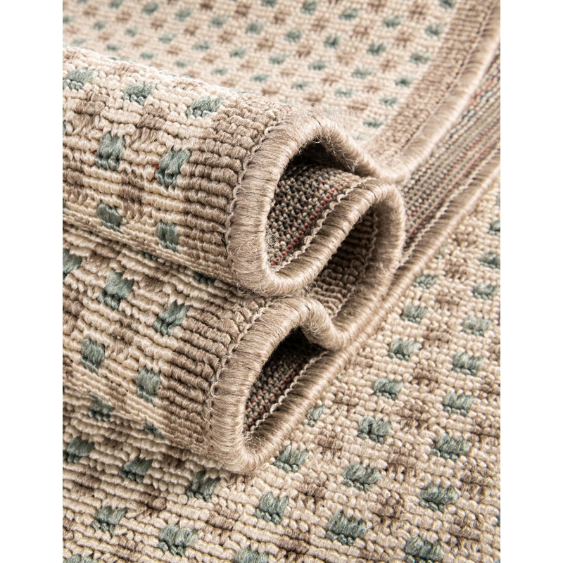 Gourlie Indoor/Outdoor Area Rug, Round 3'1"