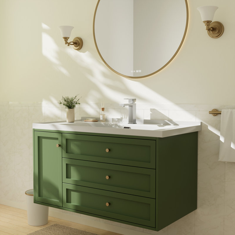 NO Single-handle Bathroom Faucet with Drain Assembly, Brushed Nickel