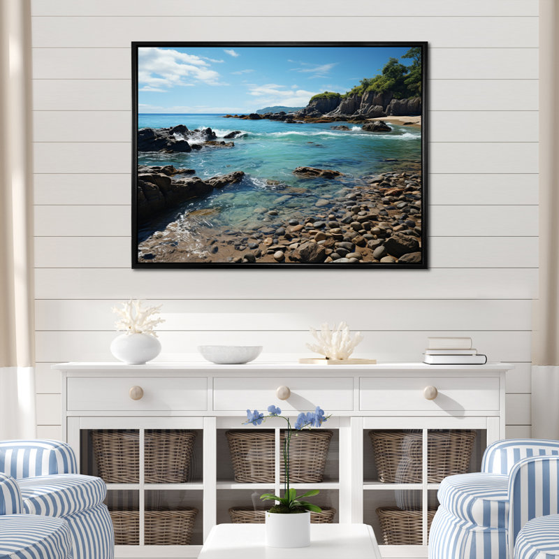 Rocky Beach Rocky Horizon II, H 12 po x l 20 po x P 1 po, Cadre flottant noir