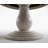 Solid Wood Round 45"x 45"x63"L Opens To Oval Extendable Dining Pedestal Table in White & Cocoa Brown With 18" Takeout Leaf (Seats 4-6)-281886288
