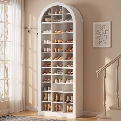 Armoire à chaussures 70,9 po avec 36 casiers, étagère à chaussures autoportante à 12 niveaux pour garde-robes, vestibules et salons