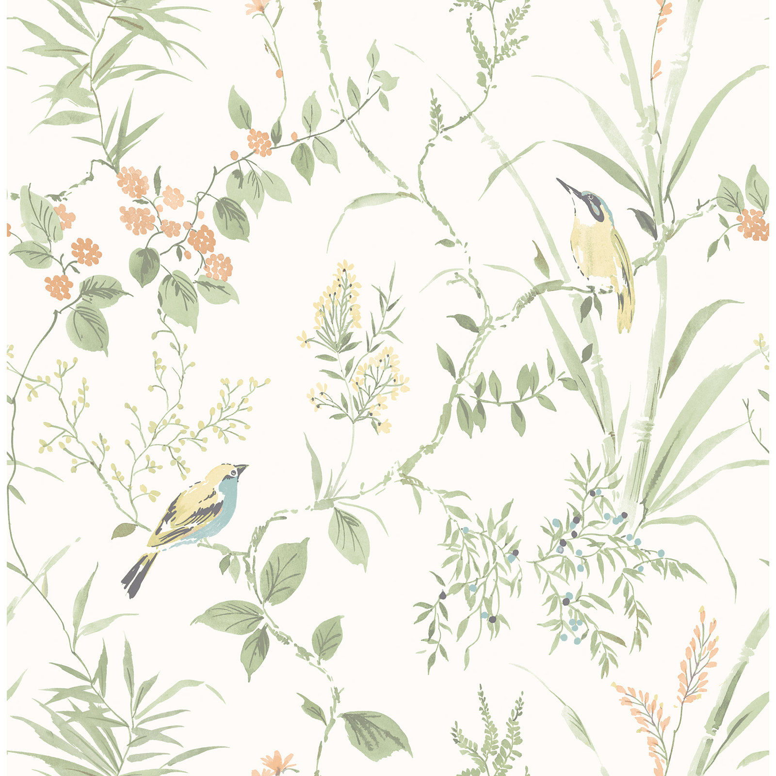 Stevenson Wallpaper Roll, Light Green