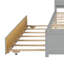 Lit plateforme pour adolescent avec bibliothèque et lit gigogne simple-698668068-698668069