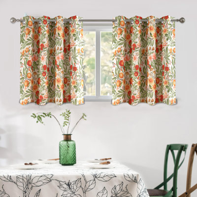 Hansfried Floral Blackout Thermal GrommetCurtain Panels