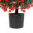21.6” Tall Artificial Rose Topiary Ball Tree
