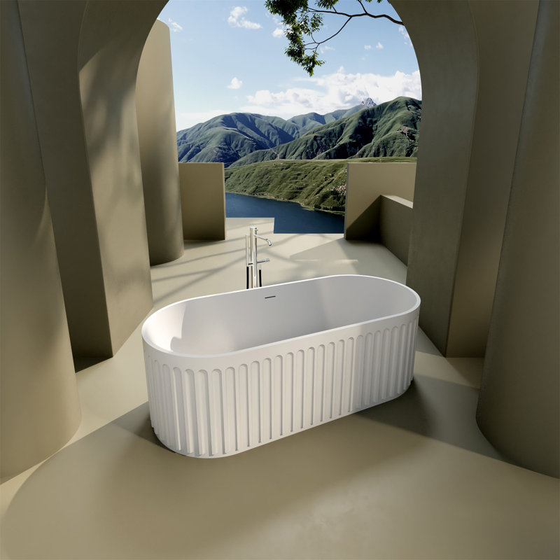 Baignoire autoportante 67 "à surface solide 67"