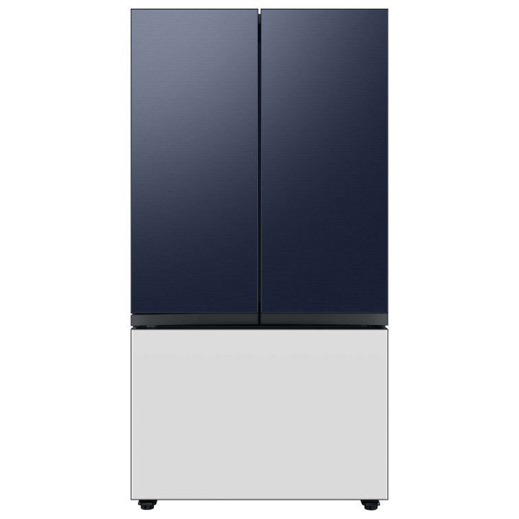24 cu. ft. Smart Bespoke 3-Door French-Door Refrigerator with Customizable Panel Colors and AutoFill Water Pitcher in Custom Panel-Ready
