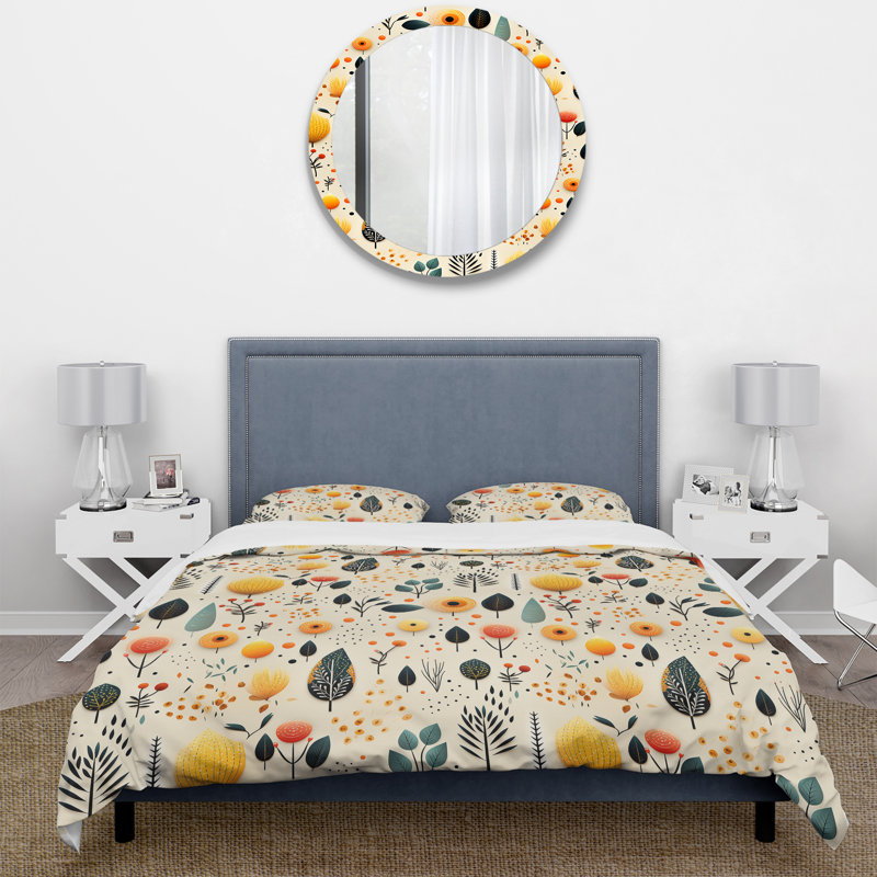 Ensemble de housse de couette éclectique Eclectic Botanical Harmony - Microfibre de polyester