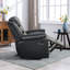 Fauteuil inclinable manuel moderne en similicuir de 36,6 po de largeur avec accoudoirs rembourrés (ensemble de 4)-347715013