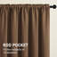 Rideaux 2 panneaux de rideau obscurcissant avec passe-tringle pour chambre à coucher-497499222