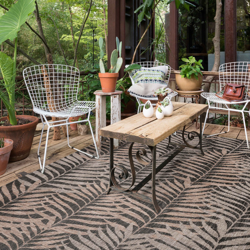 Tapis beige / brun à motif géométrique Wycoff, Rectangle 7 pi 10 po x 10 pi 9 po