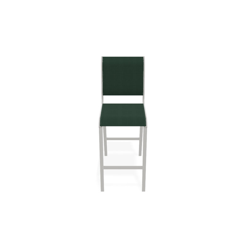 Tabouret de bar 29,5 po Holna, Vert forêt 22D Sunbrella® vert, Neige texturée