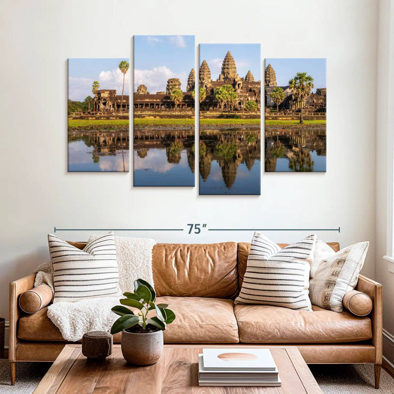 Adella Angkor Wat Reflection, 42" H x 68" W