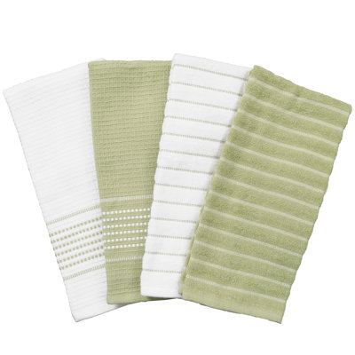 All-Clad Skipping Stripe & Wave Kitchen Towels (Set of 4)
