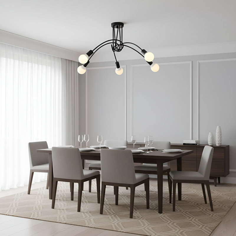 Plafonnier encastré 5 lumières 34 po Marvyn