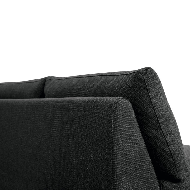 Miles Outdoor 5 - Seat Patio Sectional, Speckled Charcoal