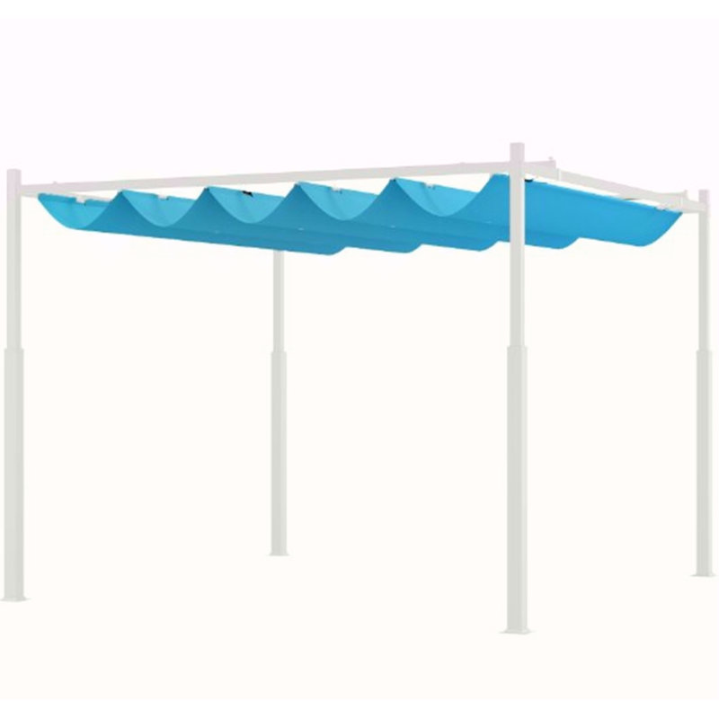 Pergola d'extérieur, auvent rétractable avec fixation magnétique