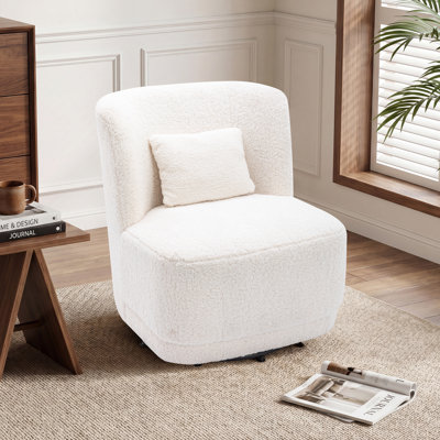 Prattsburgh 27.95" Wide Swivel Barrel Accent Chair
