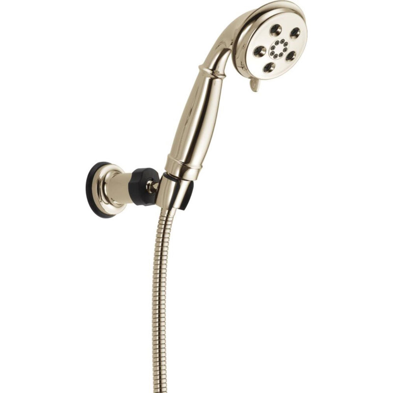 Pomme de douche à main à massage / à jet avec technologie H2Okinetic Universal, Nickel poli brillant