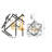 Modern 6 Light Black Cube Frame Pendant