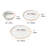 18 Pcs Dinnerware Set Ceramic Plates And Bowls Sets Service For 6 White