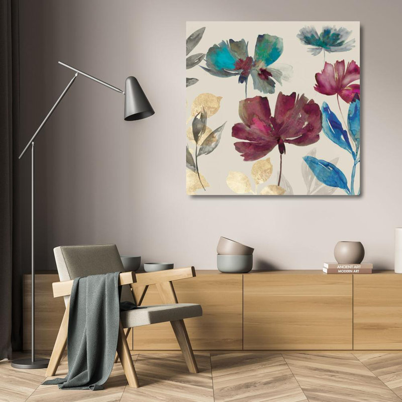 Art sur toile tendue par Jensen, Asia Gallery, titre: Cascade II, H 20 po x l 20 po